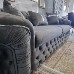 Furniture Imports LTD DUBAI SOFA COLLECTION Ambassador 3+2 Seater Plush Velvet