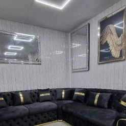 TURKISH Ambassador Corner Sofa Range Plush Velvet - 270cm X 270cm