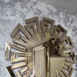Furniture Imports LTD Aztec Mirrored Wall Clock