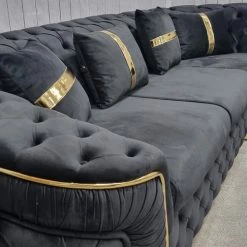 TURKISH Ambassador Corner Sofa Range Plush Velvet - 270cm X 270cm