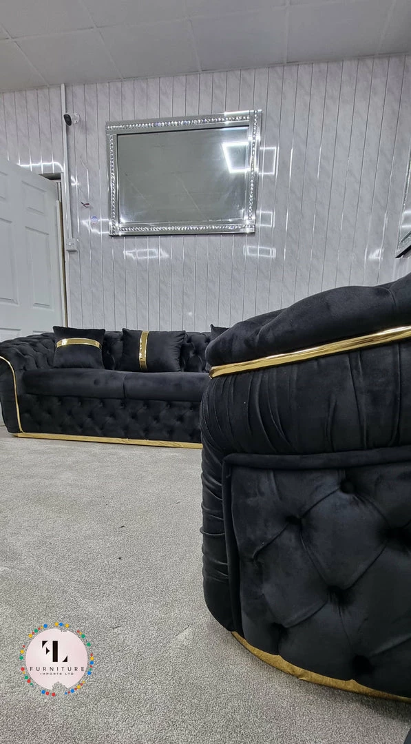 TURKISH Ambassador Corner Sofa Range Plush Velvet - 270cm X 270cm