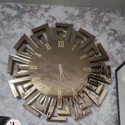 Furniture Imports LTD Aztec Mirrored Wall Clock