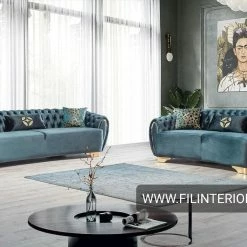 TURKISH Rubix Sofa 3+2 Range Plush Velvet - Choose Combination DUBAI SOFA COLLECTION