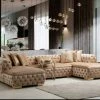 TURKISH DUBAI SOFA COLLECTION Astoria U Shape Corner Sofa Range Plush Velvet - Choose Combination