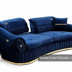 TURKISH DUBAI SOFA COLLECTION Castillo Velvet Sofa 3+2 Range Plush Velvet - Choose Combination