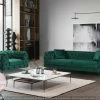 Furniture Imports LTD HERMES SOFA CHAIR IN PLUSH VELVET - CHOOSE COMBINATION