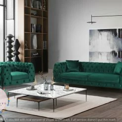 Furniture Imports LTD HERMES SOFA CHAIR IN PLUSH VELVET - CHOOSE COMBINATION