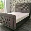 Furniture Imports LTD Swan Curved Sleigh Chesterfield Upholstery Double King Size All Sizes. BED COLLECTION