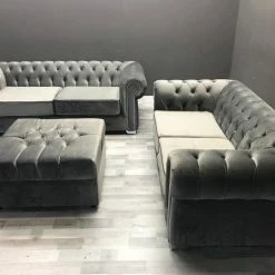 Velvetsofa RICHMONDS CHESTERFIELD FRENCH VELVET SOFA RANGE SOFAS