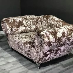 Velvetsofa FABRAGE LUSTRO CRUSHED VELVET SOFA RANGE SOFAS
