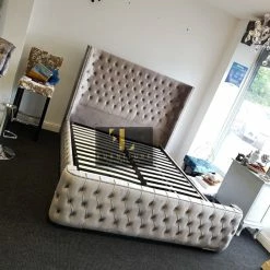 Furniture Imports LTD BED COLLECTION ARIANNA PREMIER VELVET STORAGE OTTOMAN BED