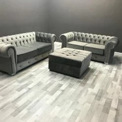 Velvetsofa RICHMONDS CHESTERFIELD FRENCH VELVET SOFA RANGE SOFAS