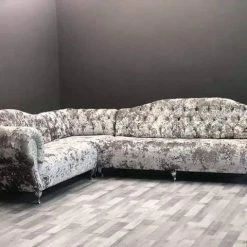 Velvetsofa FABRAGE LUSTRO CRUSHED VELVET SOFA RANGE SOFAS