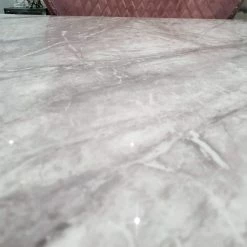 Furniture Imports LTD Valentino Arianna Grey Marble Dining Table Set