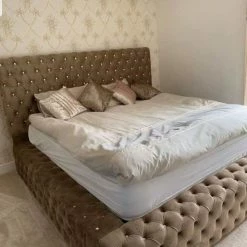 Furniture Imports LTD Parklane Plush Velvet Bedframe BED COLLECTION