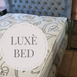 Furniture Imports LTD BED COLLECTION Luxe Curved Wingback Plush Velvet Bed