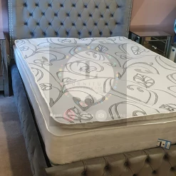 Furniture Imports LTD BED COLLECTION Luxe Curved Wingback Plush Velvet Bed