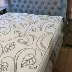 Furniture Imports LTD BED COLLECTION Luxe Curved Wingback Plush Velvet Bed