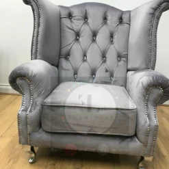 Velvetsofa Queen Ann / Arm Chair In French Velvet & Lustro Velvet Range SOFAS