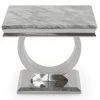 Furniture Imports LTD END TABLE Arianna Grey Marble Lamp Table