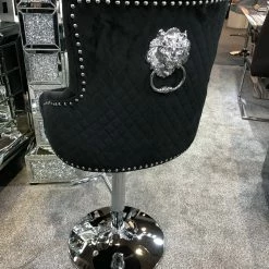 ASR INTERIOR Majestic Luxury Barstool Lion Knocker Back Adjustable Height LUXURY BARSTOOLS