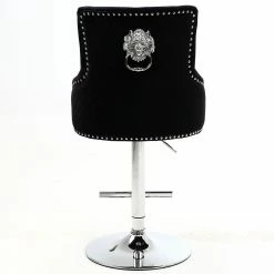 ASR INTERIOR Majestic Luxury Barstool Lion Knocker Back Adjustable Height LUXURY BARSTOOLS