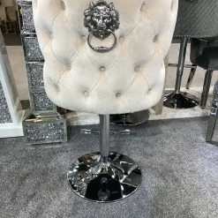 ASR INTERIOR SALE ITEMS Valentino Luxury Lion KnockerBack Barstool - 4 Colours