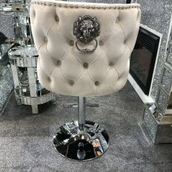ASR INTERIOR SALE ITEMS Valentino Luxury Lion KnockerBack Barstool - 4 Colours