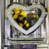ASR INTERIOR Crushed Diamond LED Heart Dresser Mirror SALE ITEMS
