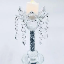 ASR INTERIOR CANDLE HOLDERS Crystal Crushed Candle Holder Medium