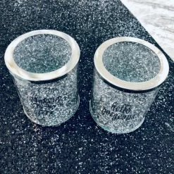 ASR INTERIOR HOUSE HOLD ORNAMENTS + STATUES Crystal Makeup Brush Holder