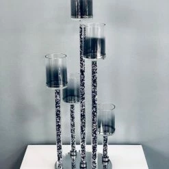ASR INTERIOR SALE ITEMS Crystal Candle Holder 5 Bar