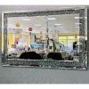 ASR INTERIOR Crushed Diamond Wall Mirror 80/120