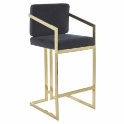 Furniture Imports LTD Atlantis Luxury Metal Plating Barstool - 6 Colours REDUCED FOR CLEARENCE