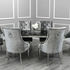 MARTIN Imperial Dining Table + Majestic Pewter Dining Chair ALL DINING TABLE SET