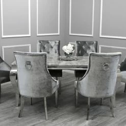 MARTIN Imperial Dining Table + Majestic Pewter Dining Chair ALL DINING TABLE SET