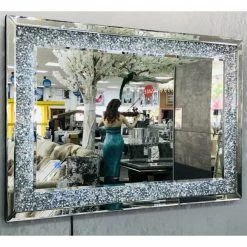 ASR INTERIOR Crushed Diamond LED Wall Mirror 70/100