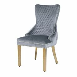 Furniture Imports LTD Victoria Grey & Gold Dining Chair