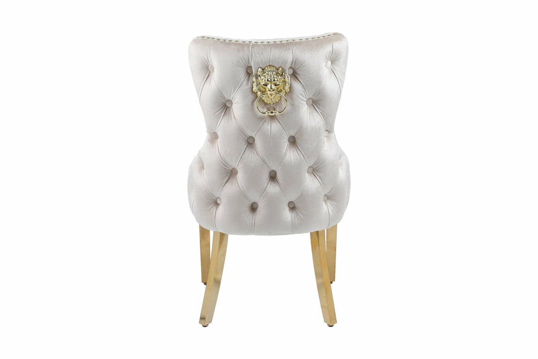 Furniture Imports LTD Victoria Cream & Gold Dining Chair