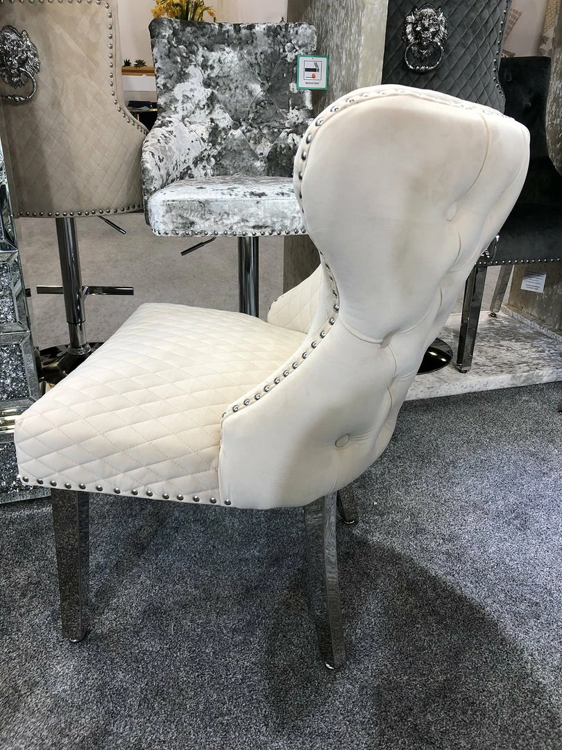 Furniture Imports LTD Valentino Arianna Grey Marble Dining Table Set