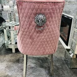 Furniture Imports LTD ALL DINING TABLE SET Arianna Mirrored Grey Marble Effect Dining Table Set + Majestic Chairs