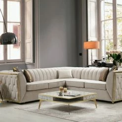 TURKISH Florence Corner Sofa Range In Plush Velvet