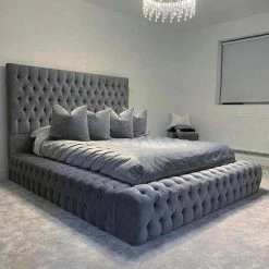 Furniture Imports LTD Parklane Plush Velvet Bedframe BED COLLECTION