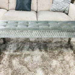 ASR INTERIOR Majestic Dining Table Bench - Chrome Legs - Matches With Majestic Range OTTOMAN BOXES