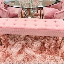 ASR INTERIOR Majestic Dining Table Bench - Chrome Legs - Matches With Majestic Range OTTOMAN BOXES