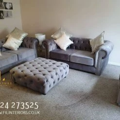 Velvetsofa Rockingham Chesterfield French Velvet Sofa Range