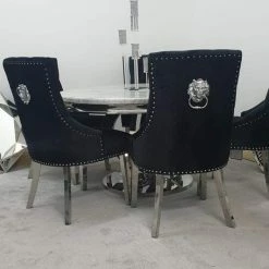 Furniture Imports LTD Majestic Dining Chairs Grey Black Cream Silver Pink