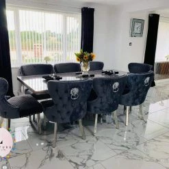 ASR INTERIOR Valentino Velvet Dining Chair