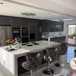 ASR INTERIOR SALE ITEMS Valentino Luxury Lion KnockerBack Barstool - 4 Colours