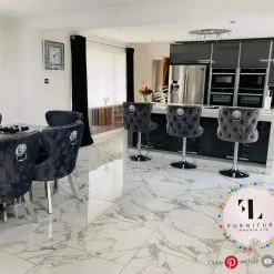 ASR INTERIOR SALE ITEMS Valentino Luxury Lion KnockerBack Barstool - 4 Colours